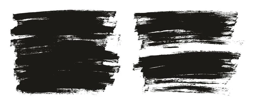 Flat Paint Brush Thin Full Background High Detail Abstract Vector Illustrazione stock