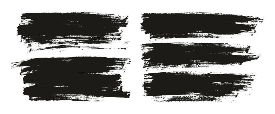 Flat Paint Brush Thin Full Background High Detail Abstract Vector Stock Illustration