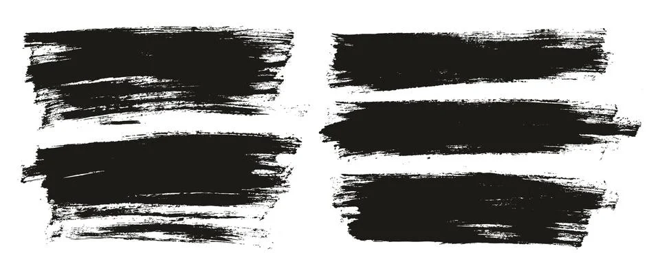 Flat Paint Brush Thin Full Background High Detail Abstract Vector Stock Illustration