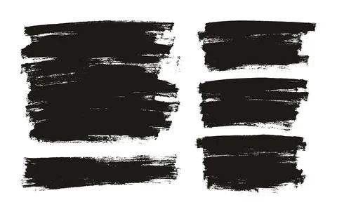 Flat Paint Brush Thin Full Background High Detail Abstract Vector Stock Illustration