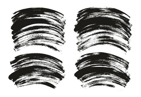 Flat Paint Brush Thin Half Background Mix High Detail Abstract Stock Illustration