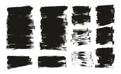 Flat Paint Brush Thin Half Background Mix High Detail Abstract Stock Illustration