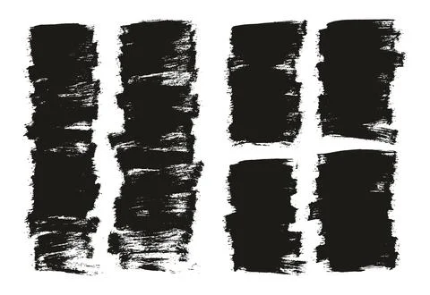 Flat Paint Brush Thin Half Background Mix High Detail Abstract Stock Illustration