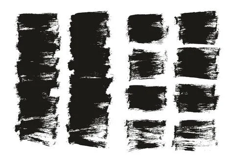 Flat Paint Brush Thin Half Background Mix High Detail Abstract Illustrazione stock