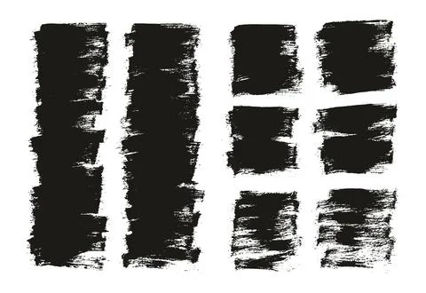 Flat Paint Brush Thin Half Background Mix High Detail Abstract Stock Illustration