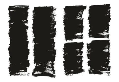 Flat Paint Brush Thin Half Background Mix High Detail Abstract Stock Illustration