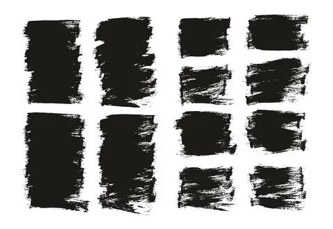 Flat Paint Brush Thin Half Background Mix High Detail Abstract Stock Illustration