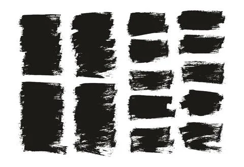 Flat Paint Brush Thin Half Background Mix High Detail Abstract Stock Illustration