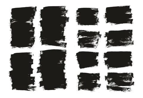 Flat Paint Brush Thin Half Background Mix High Detail Abstract Stock Illustration