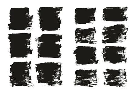 Flat Paint Brush Thin Half Background Mix High Detail Abstract Stock Illustration