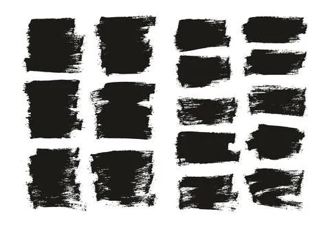 Flat Paint Brush Thin Half Background Mix High Detail Abstract Illustrazione stock