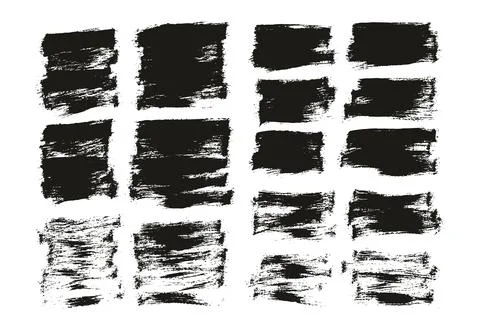 Flat Paint Brush Thin Half Background Mix High Detail Abstract Stock Illustration