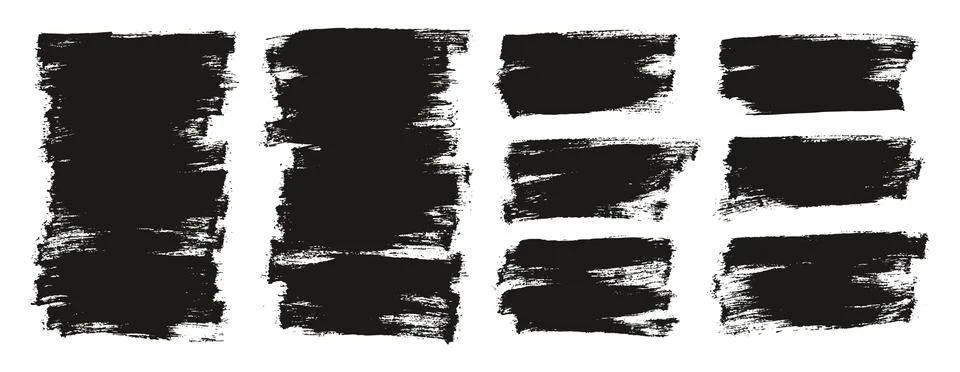 Flat Paint Brush Thin Half Background Mix High Detail Abstract Stock Illustration