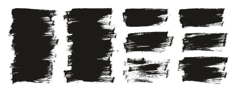 Flat Paint Brush Thin Half Background Mix High Detail Abstract Illustrazione stock