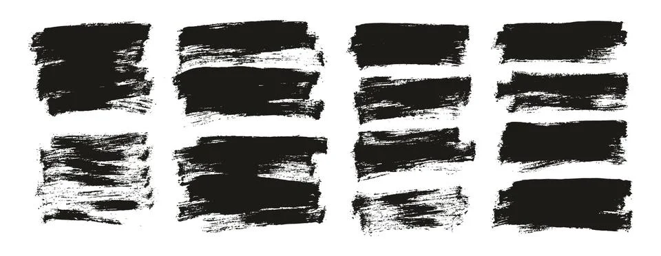 Flat Paint Brush Thin Half Background Mix High Detail Abstract Stock Illustration