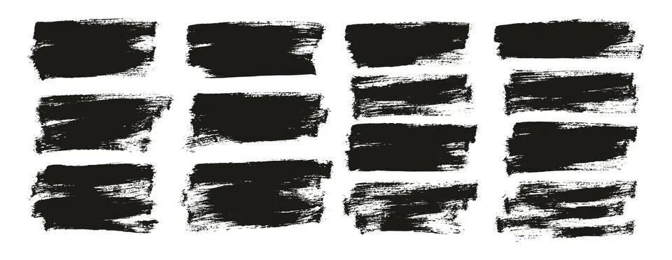 Flat Paint Brush Thin Half Background Mix High Detail Abstract Illustrazione stock