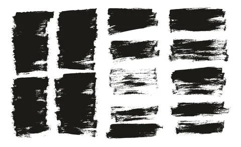 Flat Paint Brush Thin Half Background Mix High Detail Abstract Stock Illustration