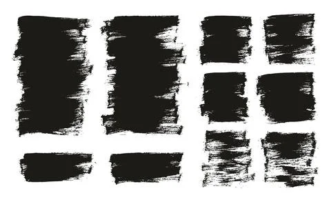 Flat Paint Brush Thin Half Background Mix High Detail Abstract Stock Illustration
