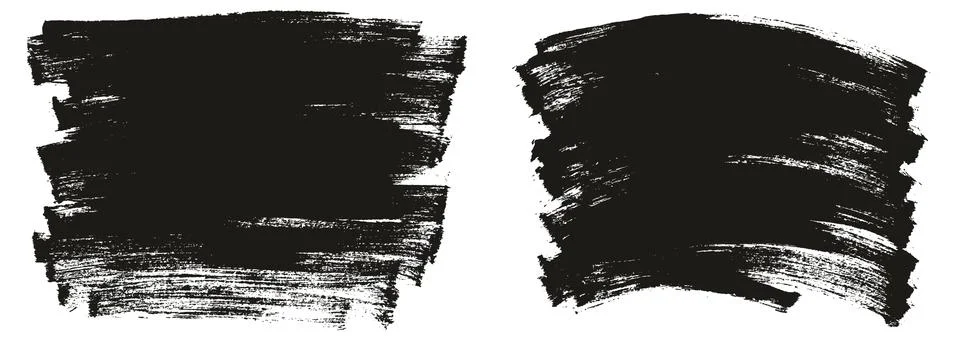 Flat Paint Brush Thin Long &amp; Curved Background Mix High Detail Abstract Stock Illustration