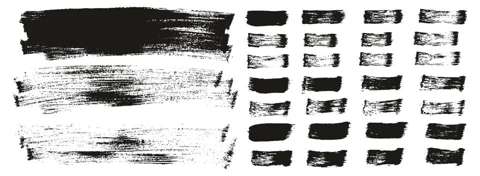 Flat Paint Brush Thin Long Background &amp; Straight Lines Mix High Detail Abstract Stock Illustration