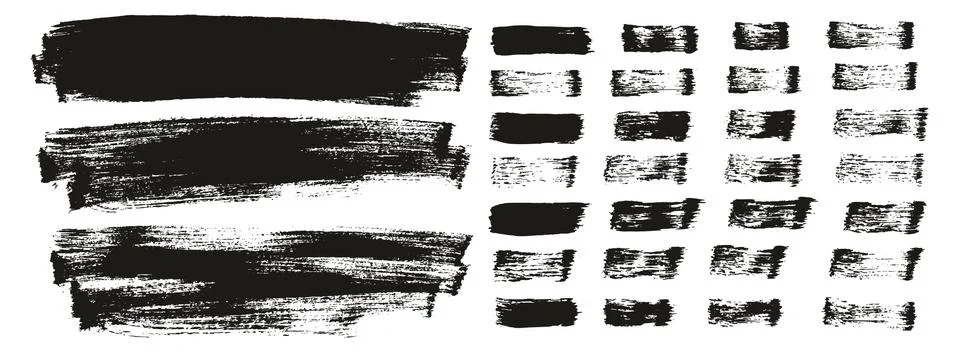 Flat Paint Brush Thin Long Background &amp; Straight Lines Mix High Detail Abstract Stock Illustration
