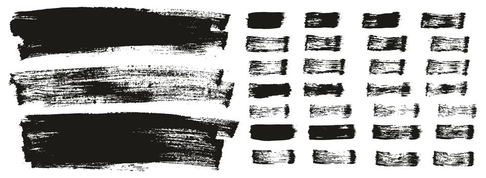 Flat Paint Brush Thin Long Background &amp; Straight Lines Mix High Detail Abstract Stockillustratie