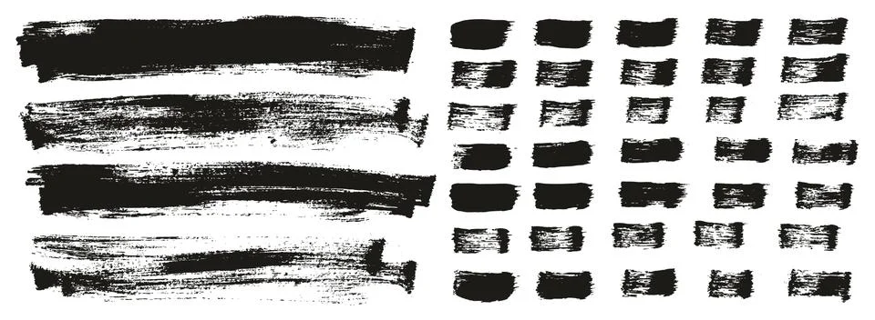Flat Paint Brush Thin Long Background &amp; Straight Lines Mix High Detail Abstract Stockillustratie