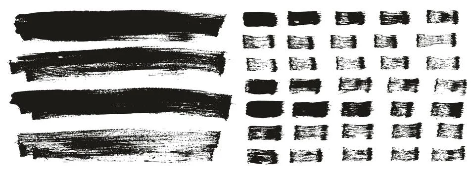 Flat Paint Brush Thin Long Background &amp; Straight Lines Mix High Detail Abstract Illustrazione stock