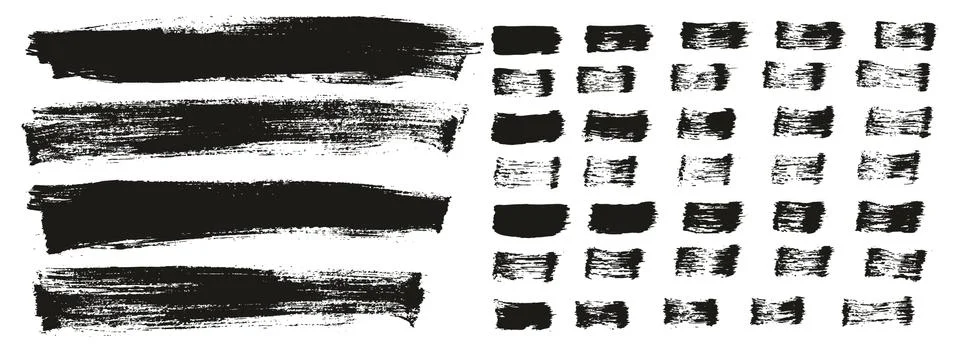 Flat Paint Brush Thin Long Background &amp; Straight Lines Mix High Detail Abstract Stockillustratie