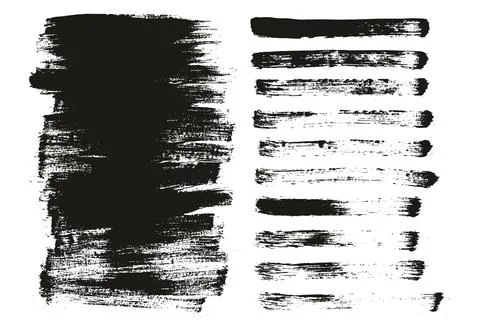 Flat Paint Brush Thin Long Background &amp; Straight Lines Mix High Detail Abstract 스톡 일러스트