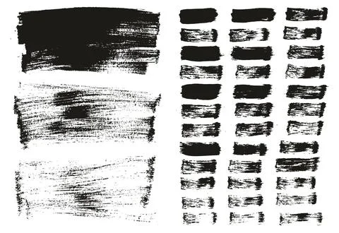Flat Paint Brush Thin Long Background &amp; Straight Lines Mix High Detail Abstract Illustrazione stock