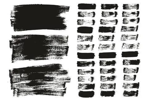 Flat Paint Brush Thin Long Background &amp; Straight Lines Mix High Detail Abstract Stock Illustration