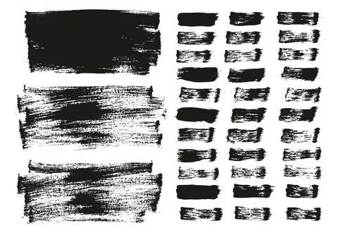 Flat Paint Brush Thin Long Background &amp; Straight Lines Mix High Detail Abstract Stock Illustration