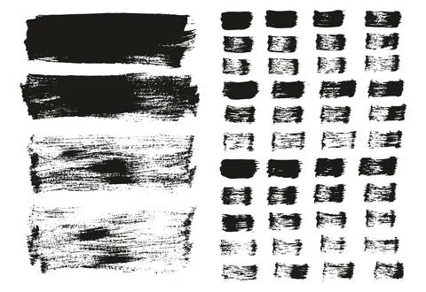 Flat Paint Brush Thin Long Background &amp; Straight Lines Mix High Detail Abstract Stock Illustration