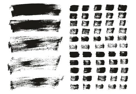 Flat Paint Brush Thin Long Background &amp; Straight Lines Mix High Detail Abstract Stockillustratie