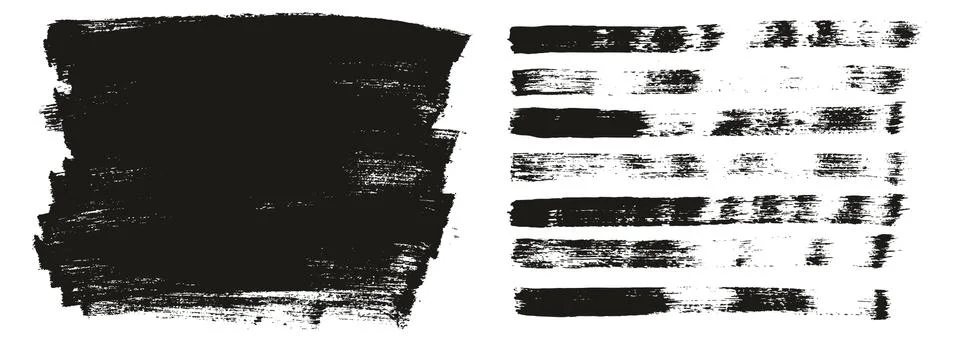 Flat Paint Brush Thin Long Background &amp; Straight Lines Mix High Detail Abstract Stock Illustration