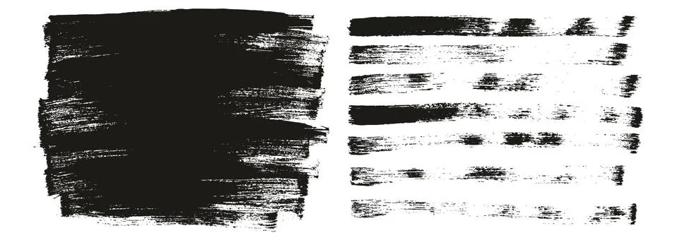 Flat Paint Brush Thin Long Background &amp; Straight Lines Mix High Detail Abstract Stock Illustration