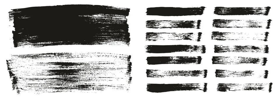 Flat Paint Brush Thin Long Background &amp; Straight Lines Mix High Detail Abstract Stockillustratie