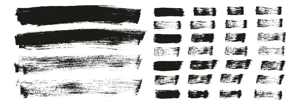 Flat Paint Brush Thin Long Background &amp; Straight Lines Mix High Detail Abstract Stockillustratie