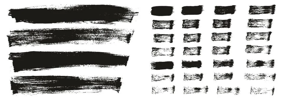 Flat Paint Brush Thin Long Background &amp; Straight Lines Mix High Detail Abstract Illustrazione stock