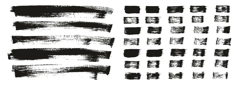 Flat Paint Brush Thin Long Background &amp; Straight Lines Mix High Detail Abstract イラスト素材