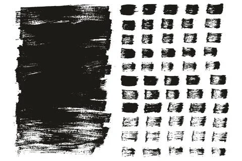 Flat Paint Brush Thin Long Background &amp; Straight Lines Mix High Detail Abstract Stock Illustration