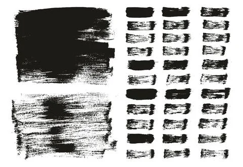 Flat Paint Brush Thin Long Background &amp; Straight Lines Mix High Detail Abstract Stock Illustration