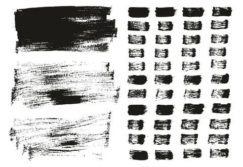 Flat Paint Brush Thin Long Background &amp; Straight Lines Mix High Detail Abstract Stock Illustration
