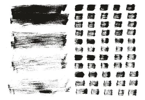 Flat Paint Brush Thin Long Background &amp; Straight Lines Mix High Detail Abstract Stock Illustration