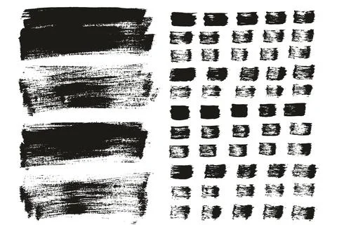 Flat Paint Brush Thin Long Background &amp; Straight Lines Mix High Detail Abstract Stock Illustration