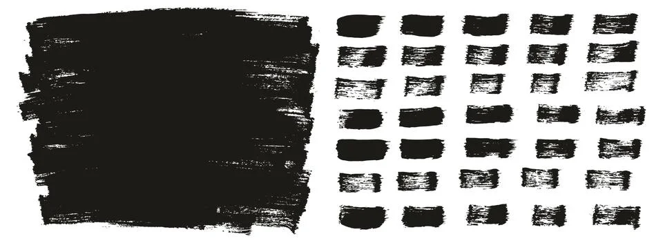 Flat Paint Brush Thin Long Background &amp; Straight Lines Mix High Detail Abstract Stockillustratie