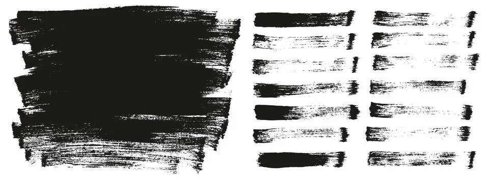 Flat Paint Brush Thin Long Background &amp; Straight Lines Mix High Detail Abstract Stock Illustration