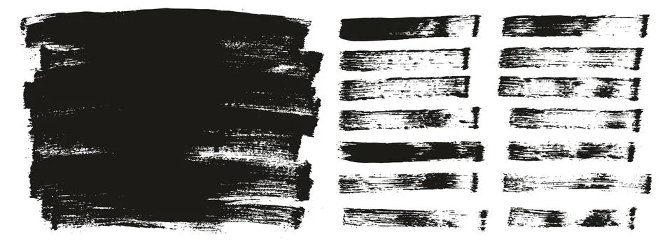 Flat Paint Brush Thin Long Background &amp; Straight Lines Mix High Detail Abstract Stockillustratie