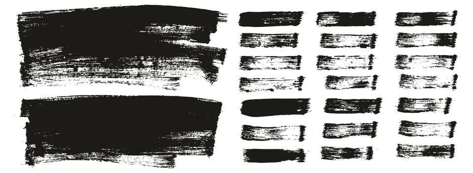 Flat Paint Brush Thin Long Background &amp; Straight Lines Mix High Detail Abstract Illustrazione stock